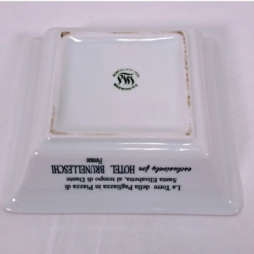 Hotel Brunelleschi Firenze Porcellana Vera Trinket Dish‎ Italy Torre Pagliazza